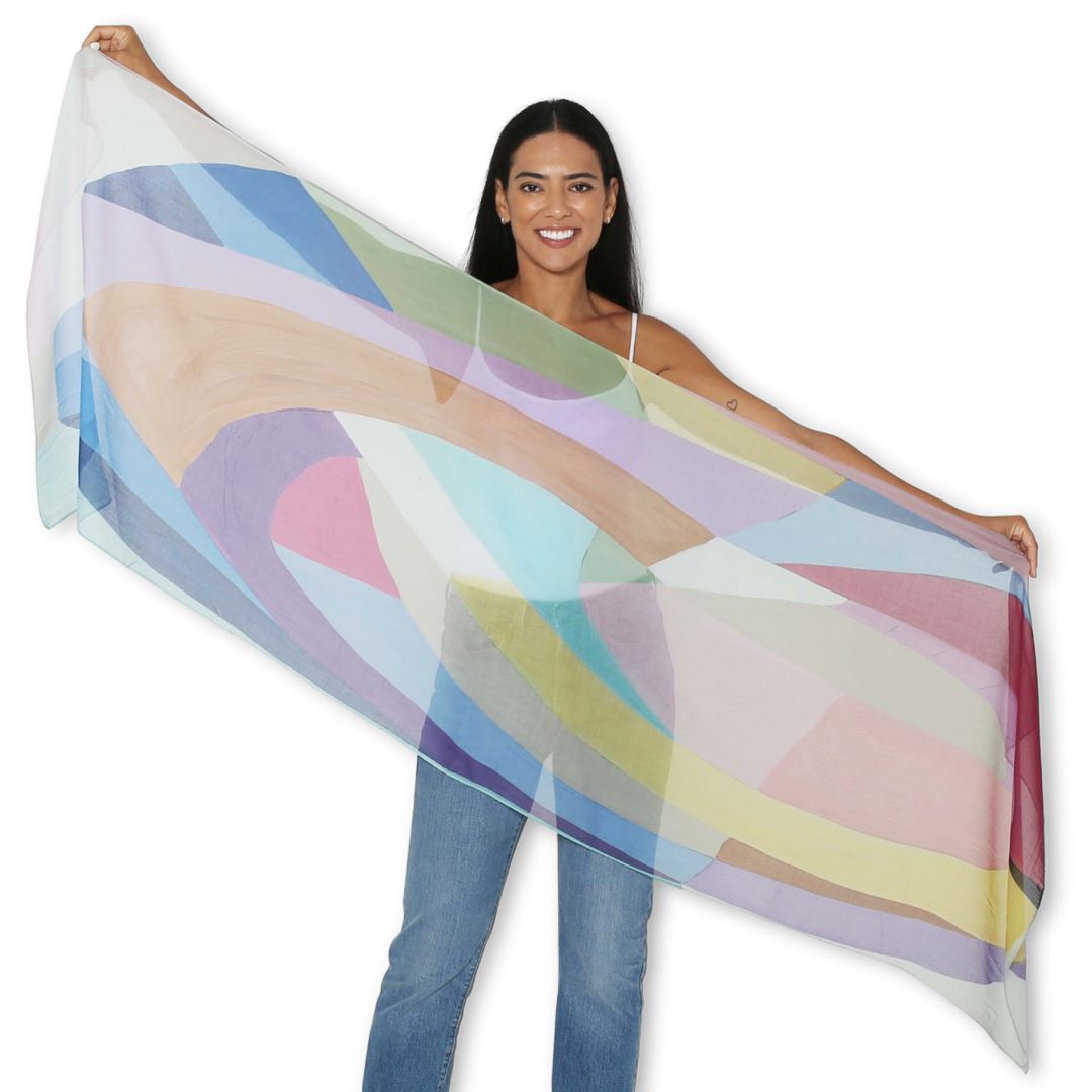 Artists Label Scarf - Chasing Rainbows