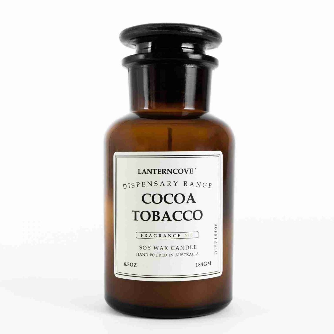 Dispensary Wax Candle – Cocoa Tobacco 6.5 oz