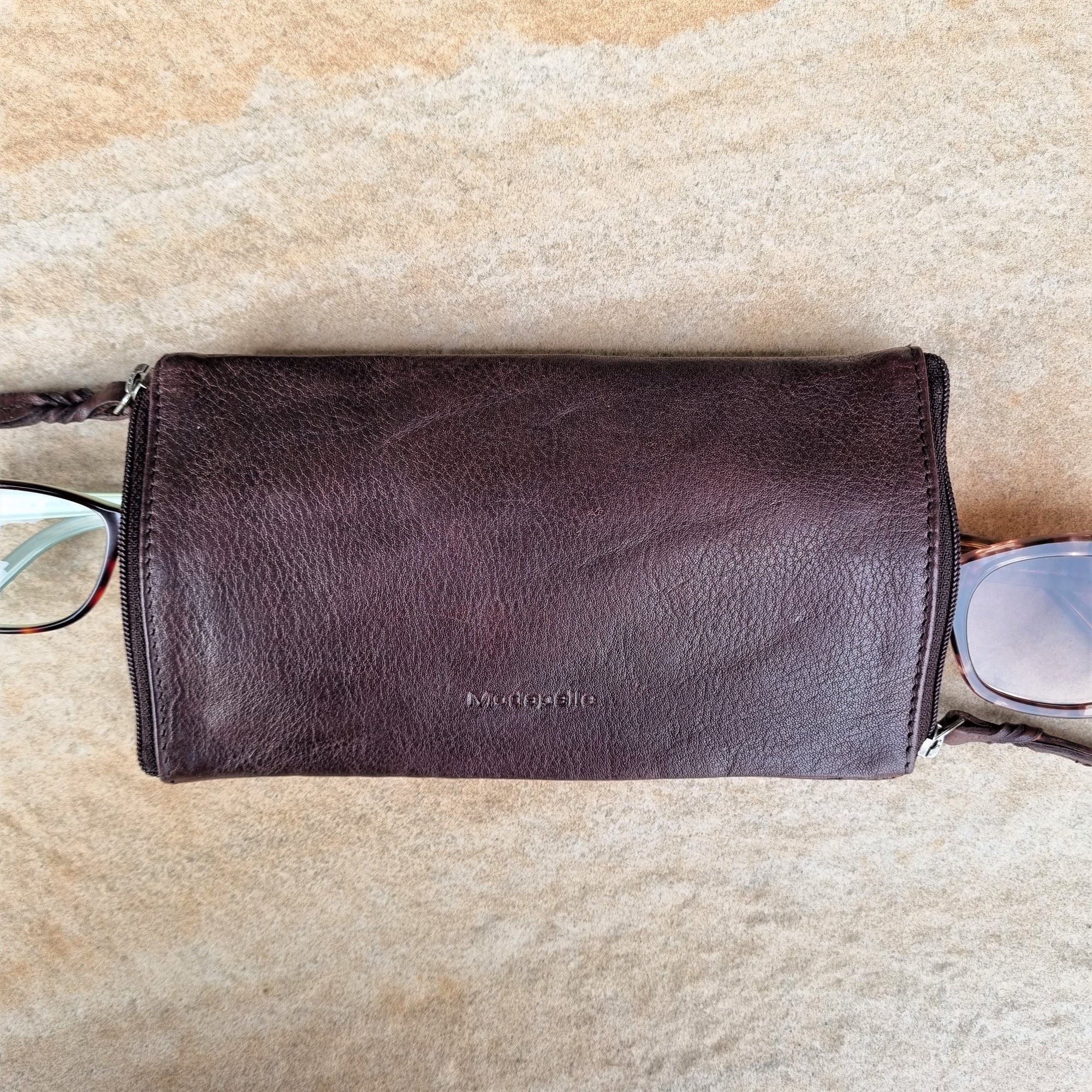 Double-sided Glasses Case Mocca