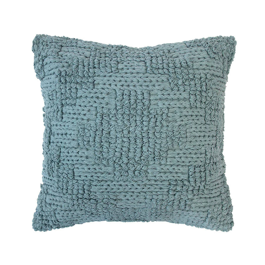 Remy Square Cushion - Steel Blue