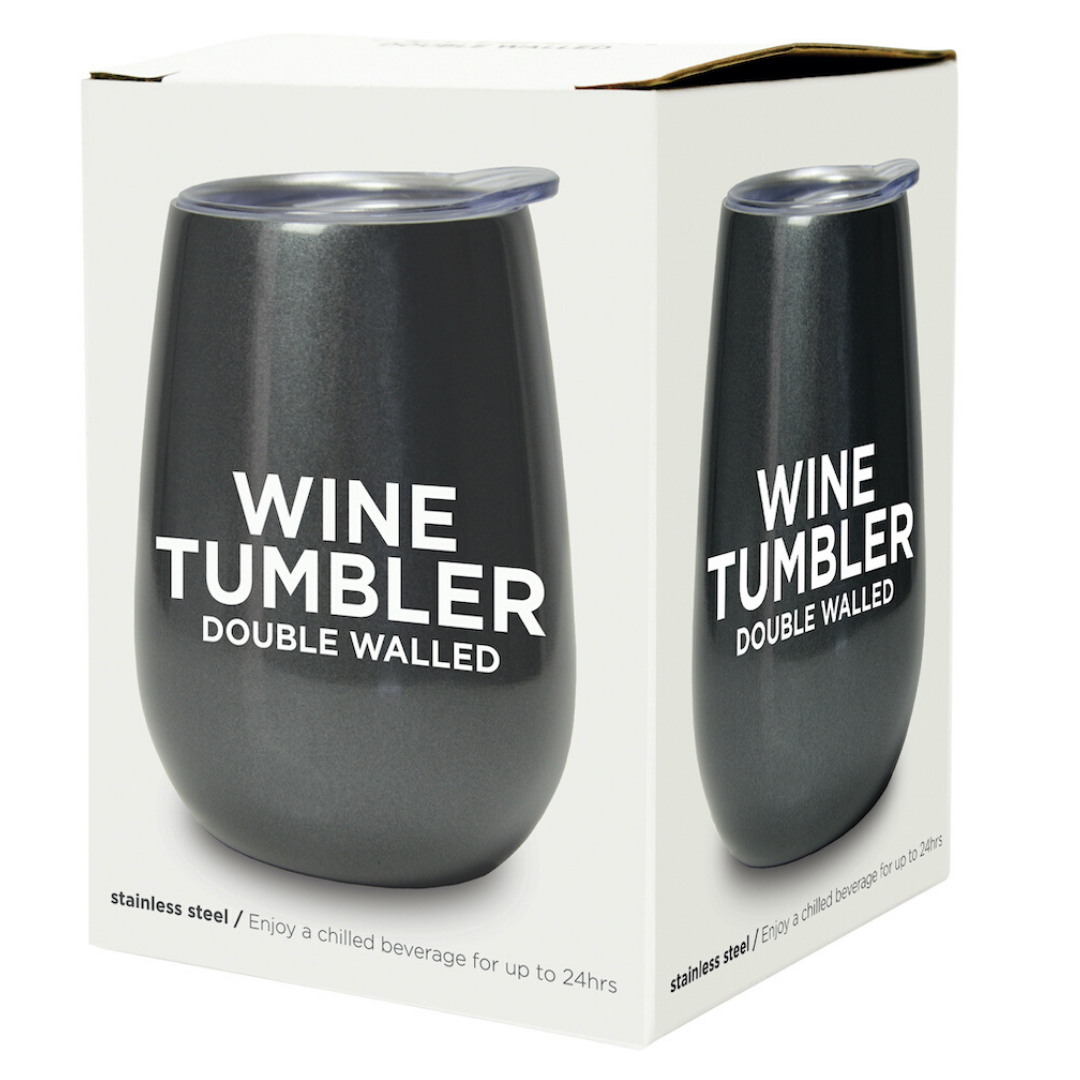 Wine Tumbler - Gunmetal Grey