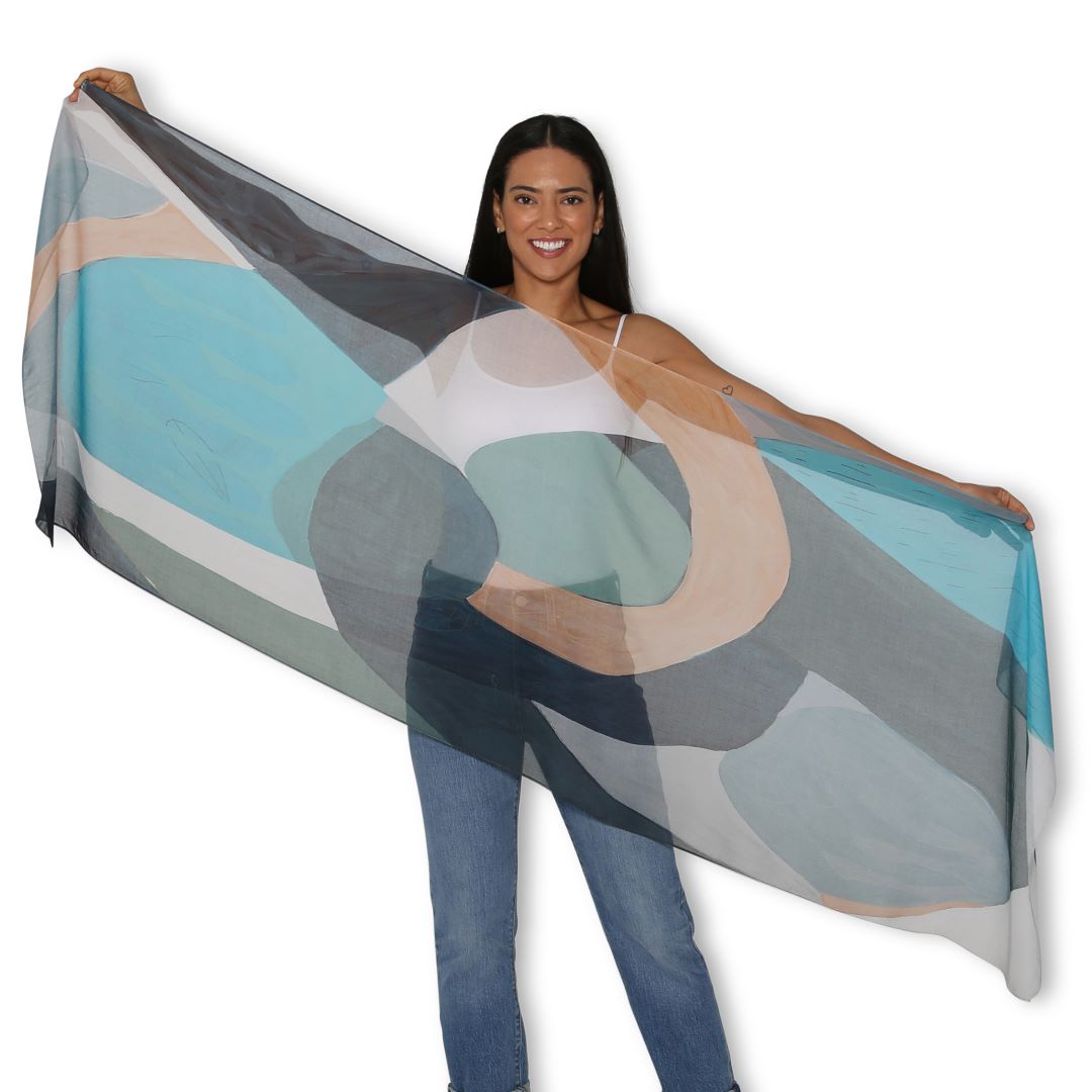 Artists Label Scarf - Moon Tide