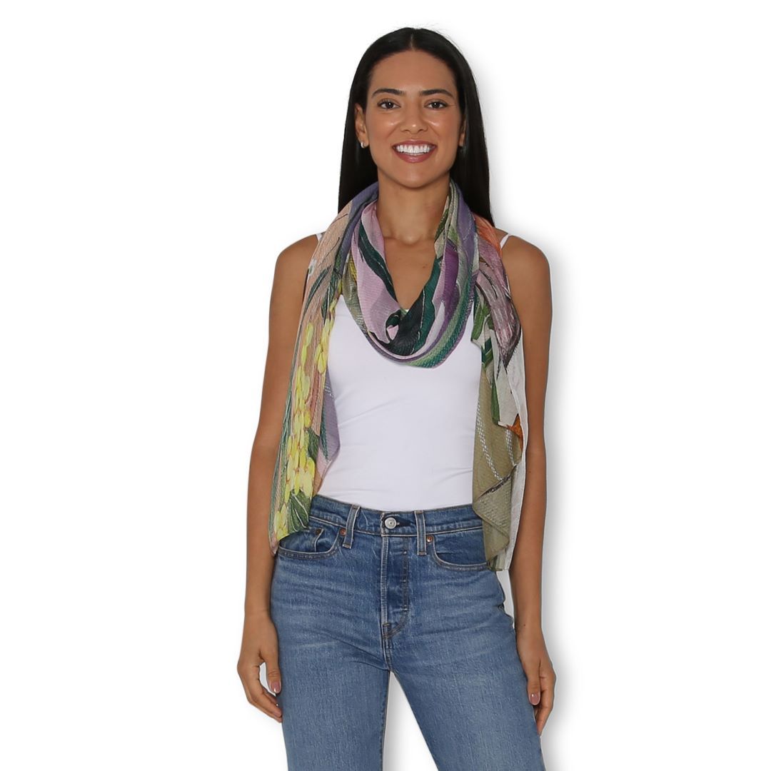 Artists Label Scarf - The Language of Flowers