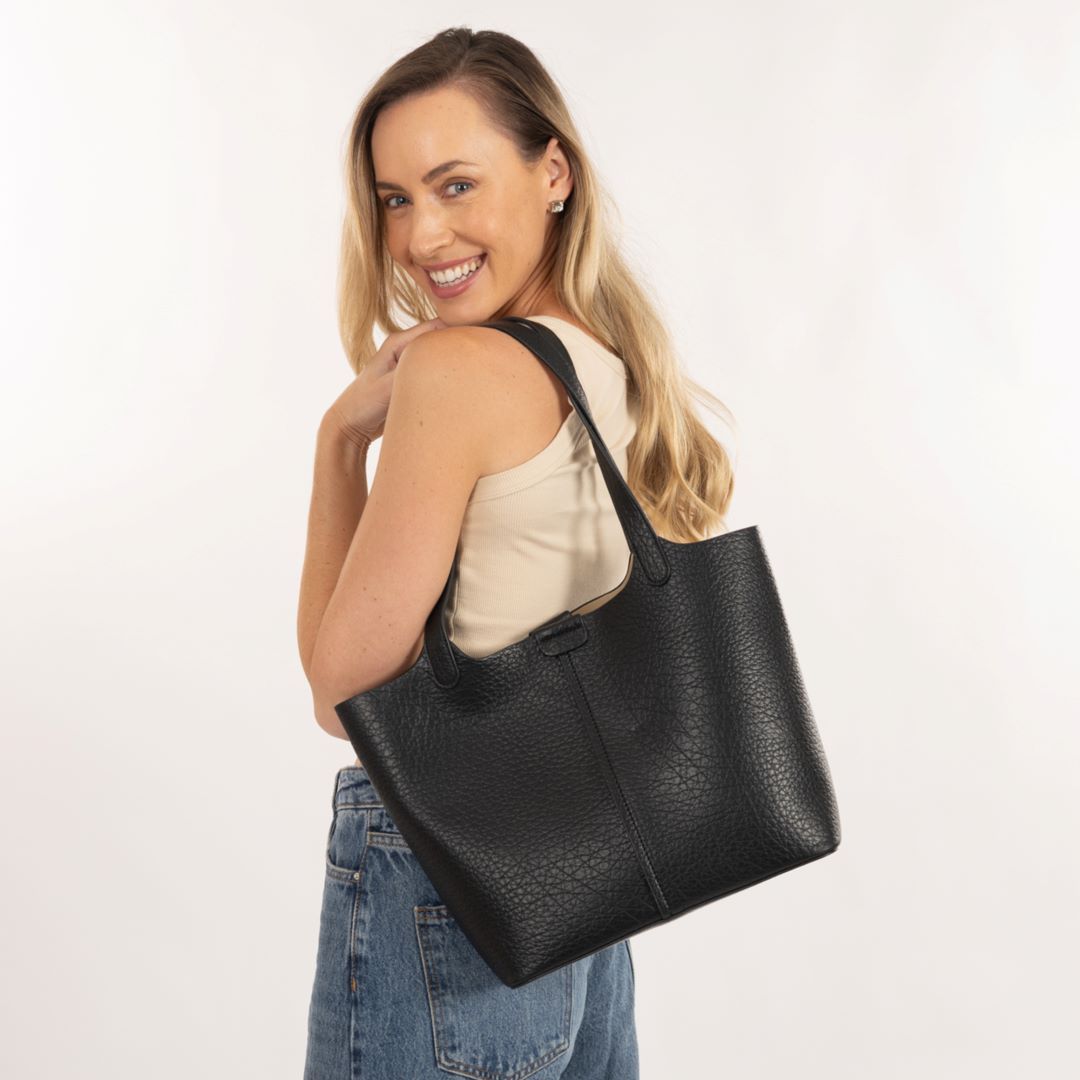 Ariel Tote Black Bag