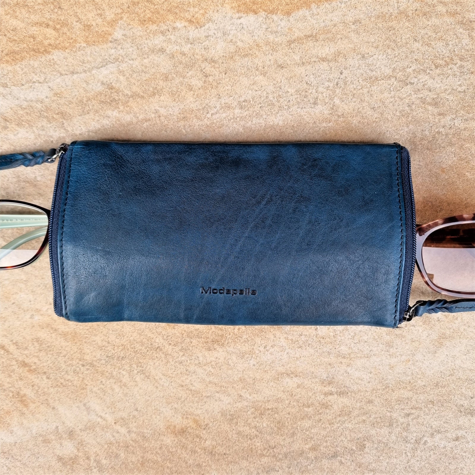 Double-sided Glasses Case Blue