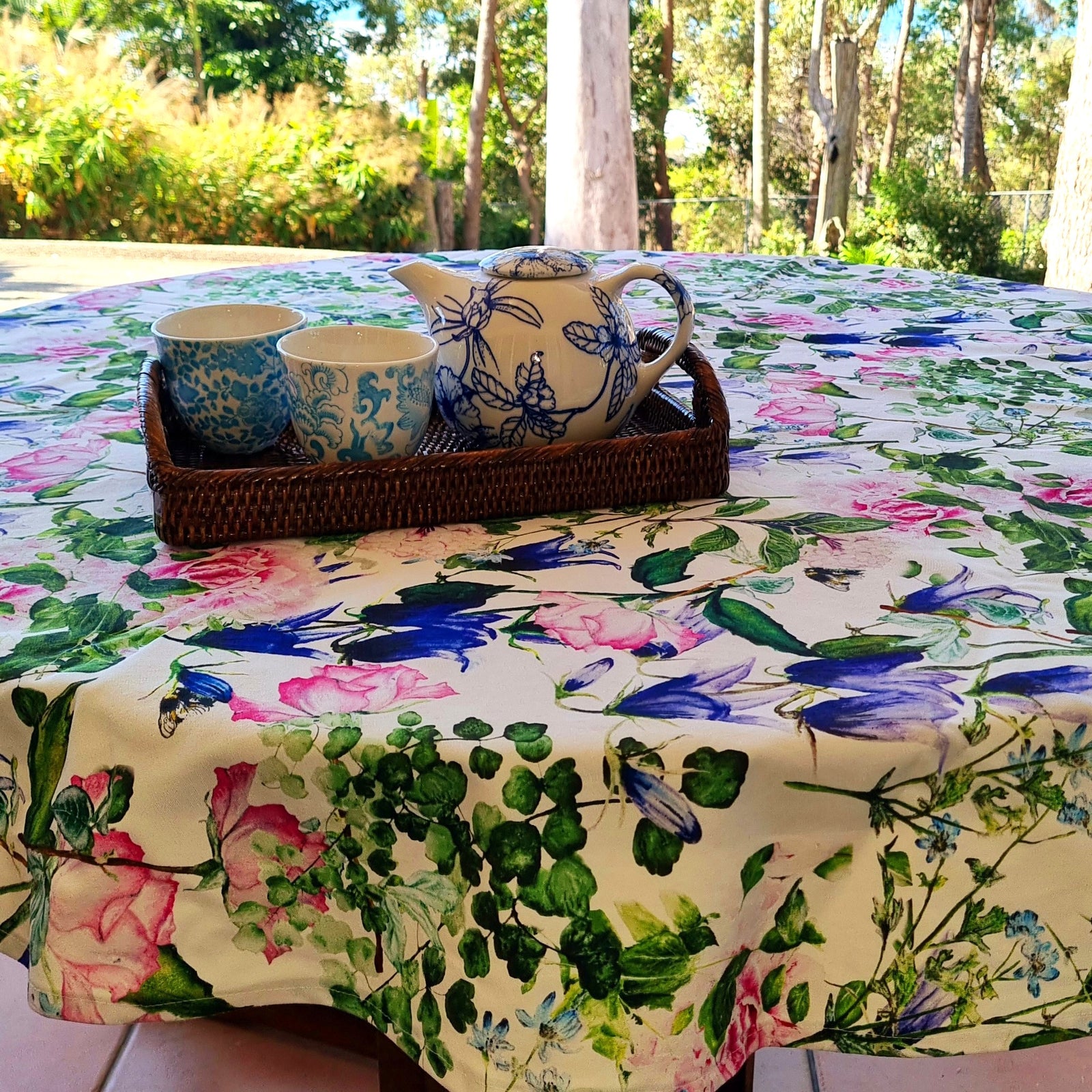 Tablecloth - Floral Garden Small Round