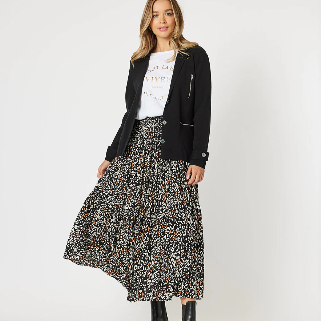 Ella Animal Print Skirt
