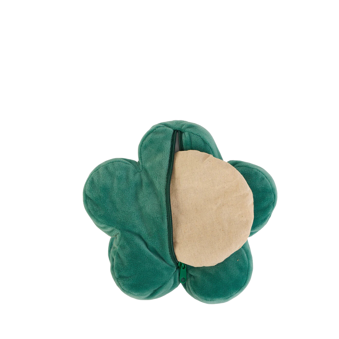 Flower Heatable Pillow - Green