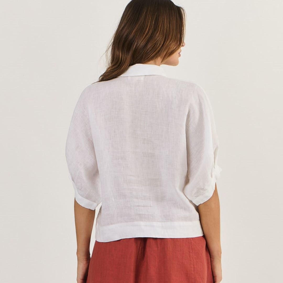 Hazel Linen Top