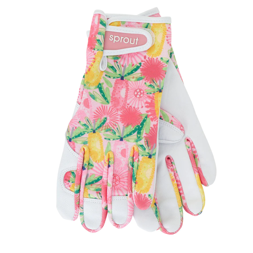 Gardening Gloves - Pink Banksia