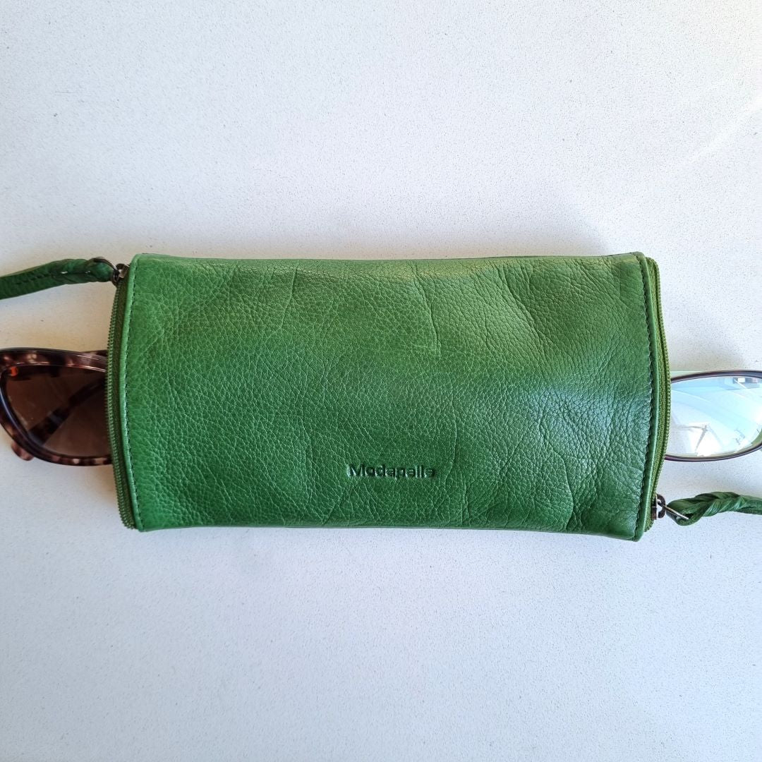 Double-sided Glasses Case Green
