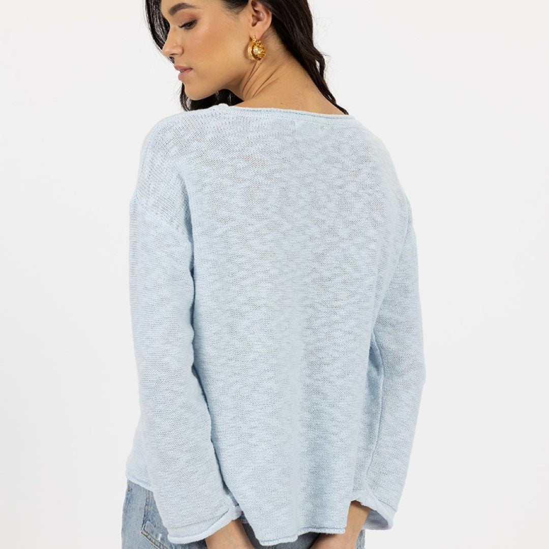 Sofia Sweater - Ice Blue
