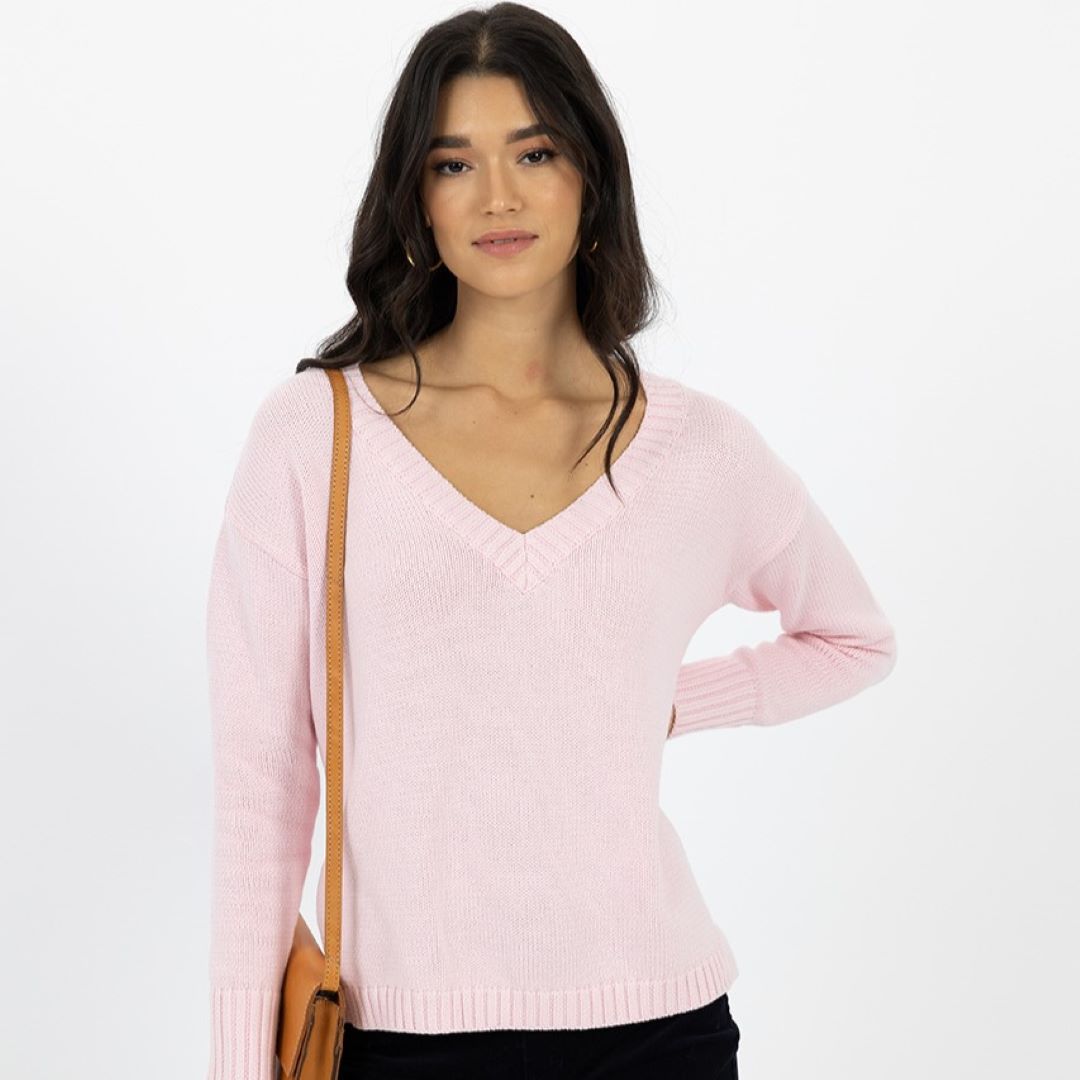 Downtown Sweater - Petal Pink
