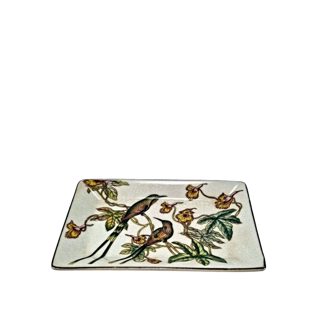 Small Rectangular Les Hirondelles Plate