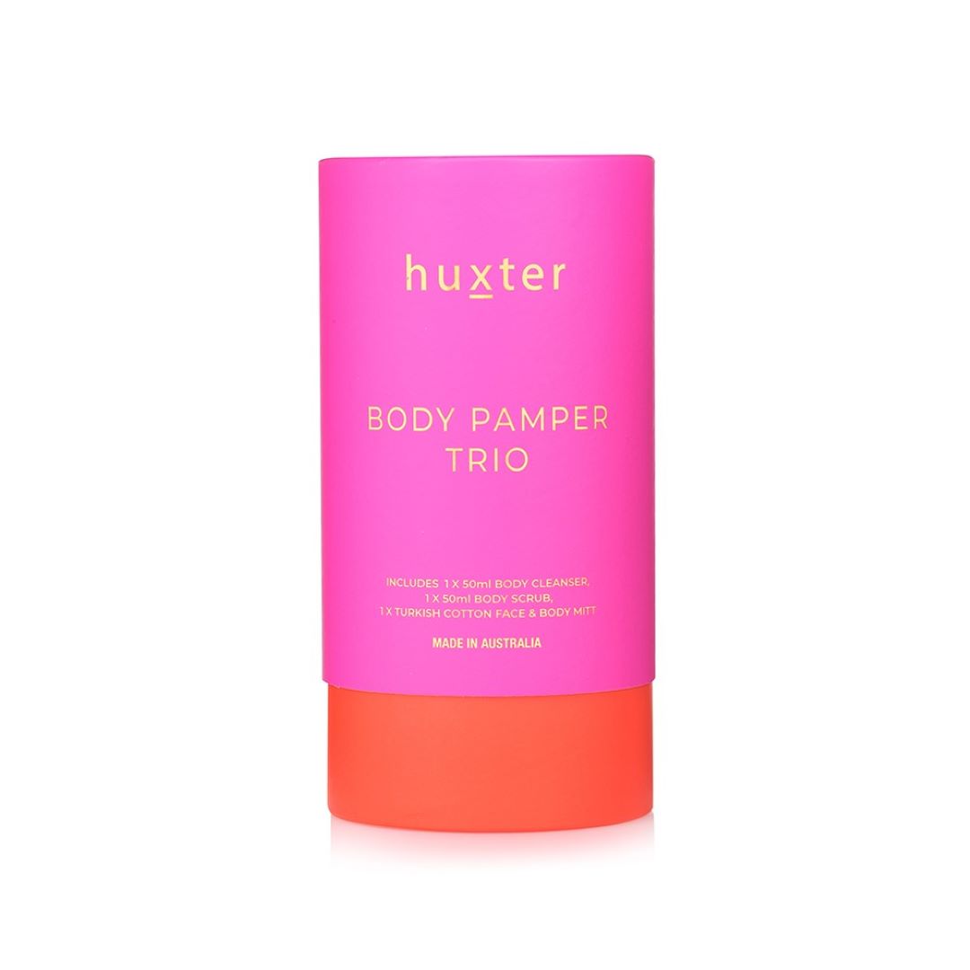 Body Pamper Trio - Fuchsia with Orange