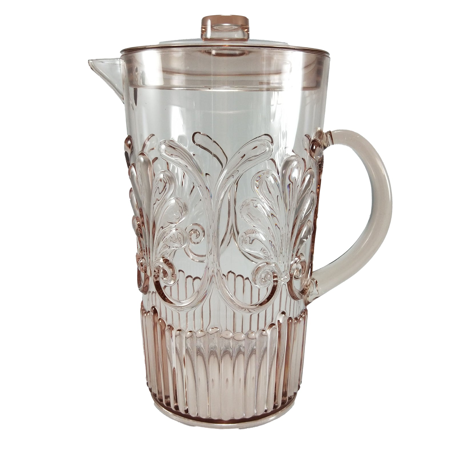 Scollop Acrylic Jug - Blush