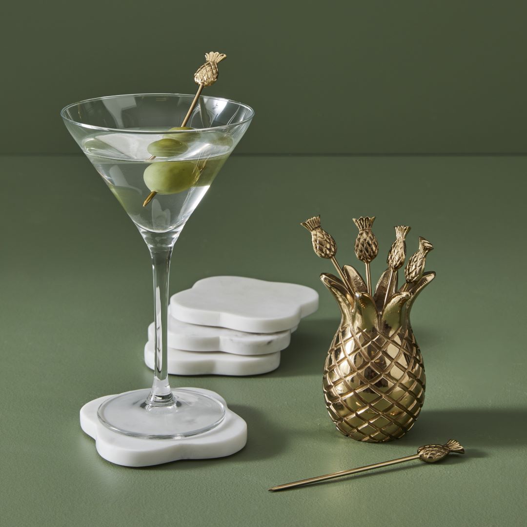 Allegra Marble Coasters Set - White