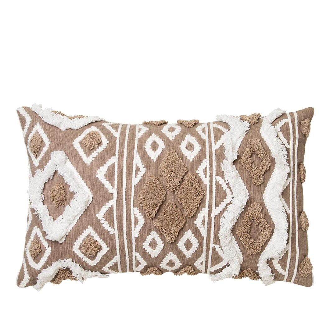 Amarion Cushion Ivory & Taupe 35 x50