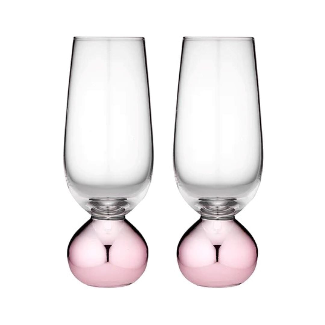 Astrid Rose 2 Pk Champagne Glass