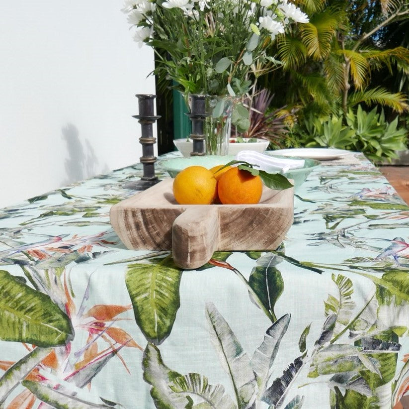 Linen Blend Tablecloth Rectangle - Strelitzia