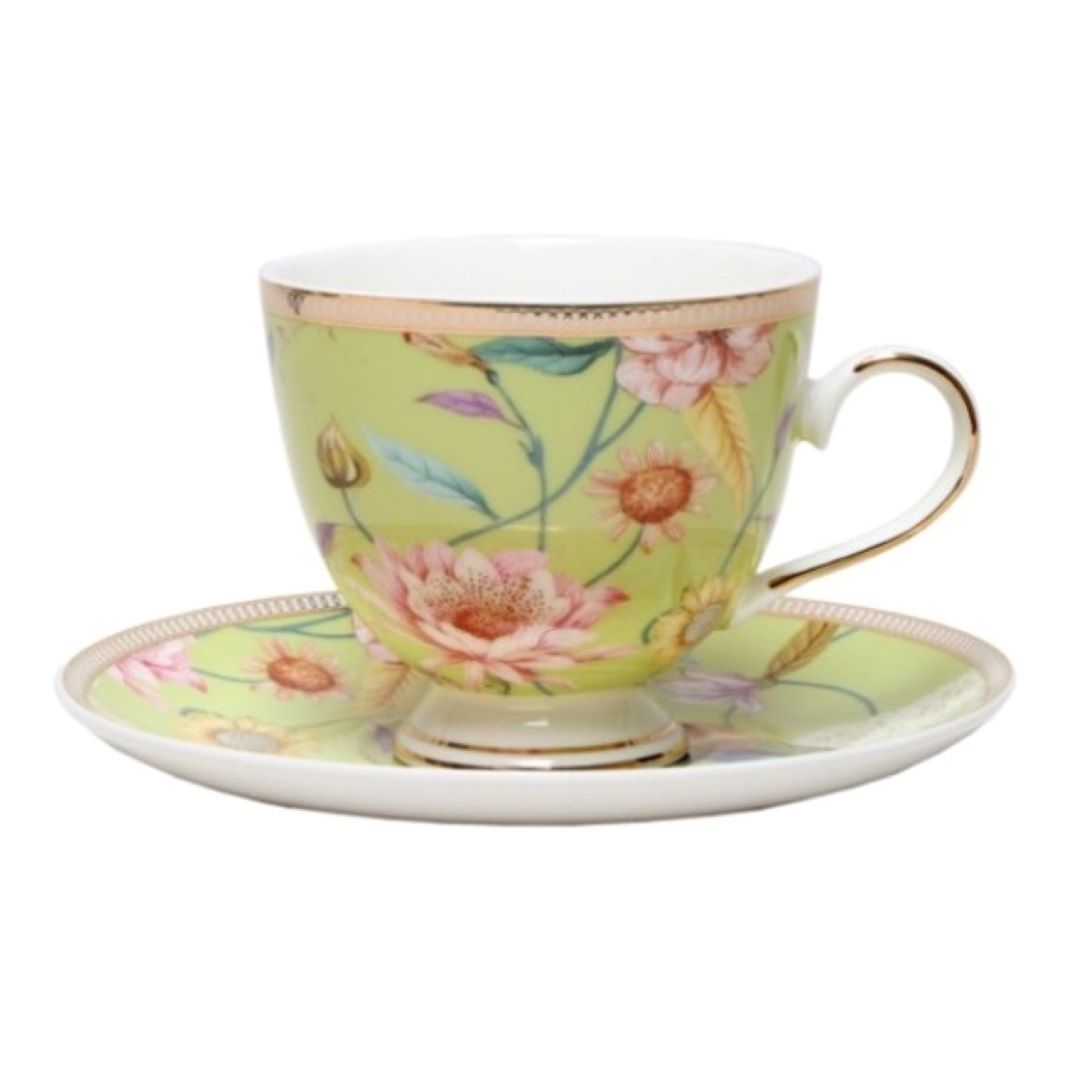 Cup & Saucer - Chintz Pistachio