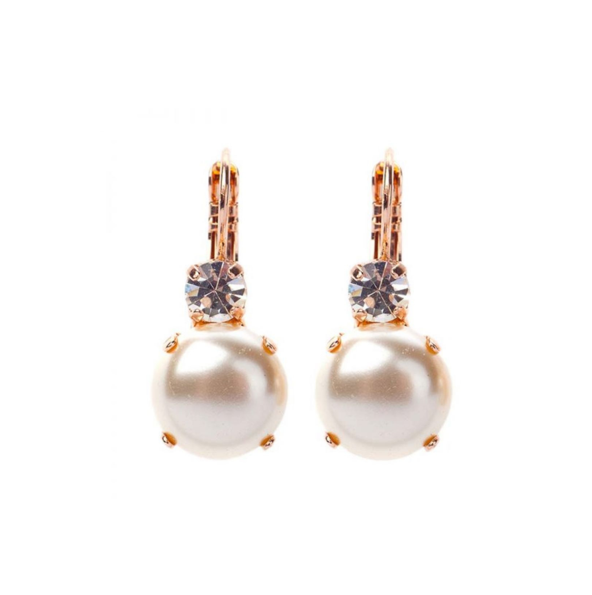 Clear Crystal/Pearl Earrings