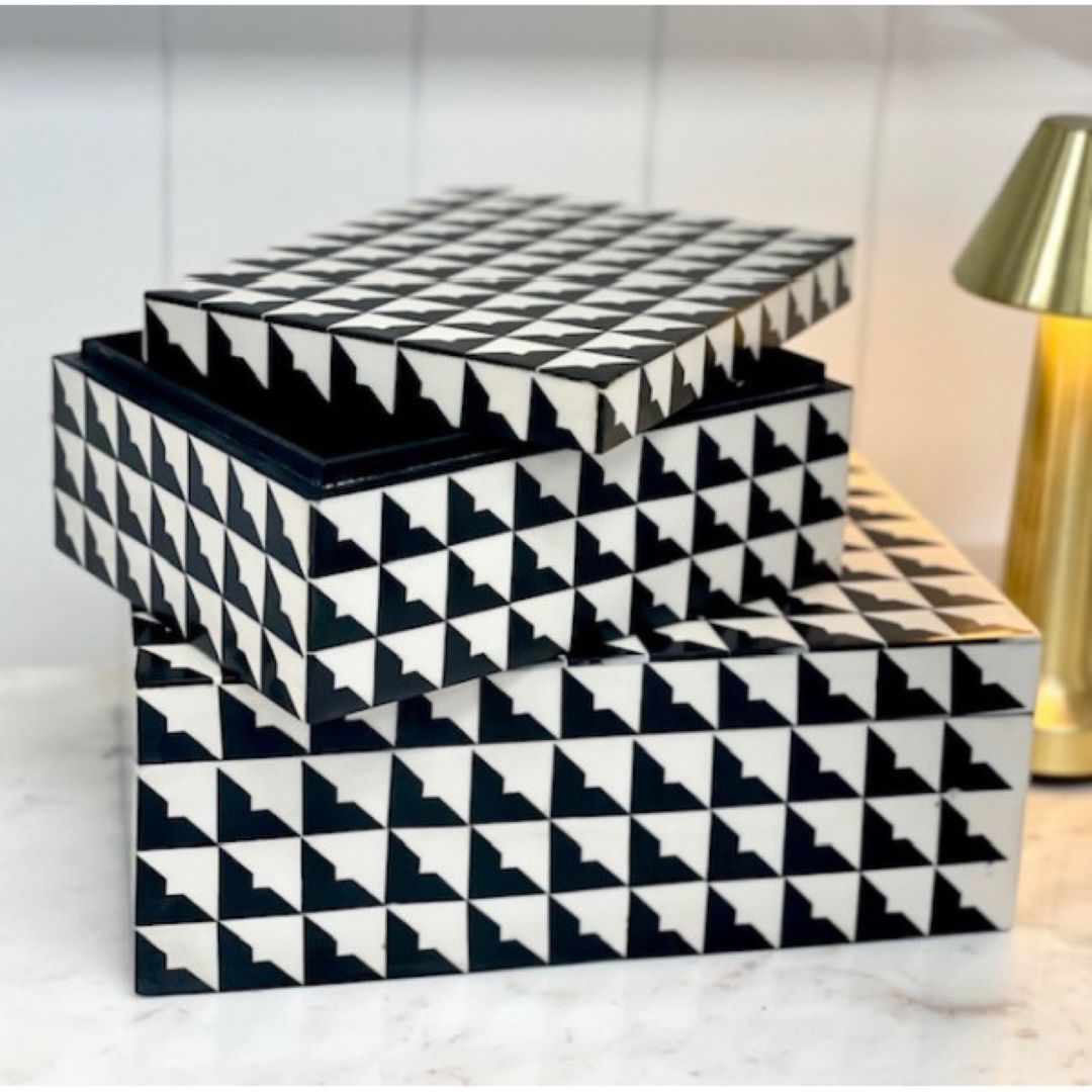 Hounds tooth Decor Box