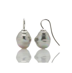 Petite Potato Pearl Drop Earrings