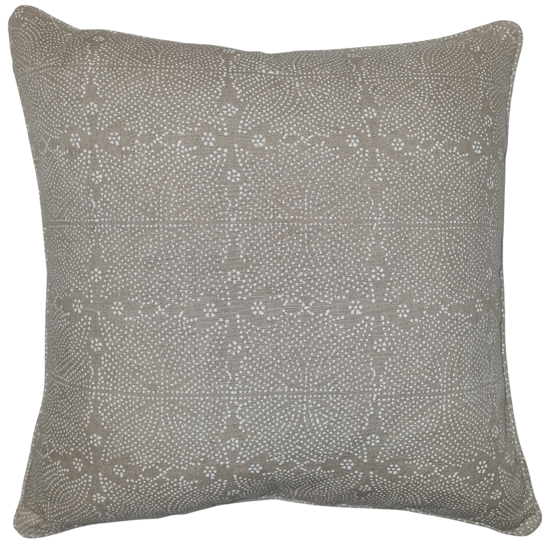 Sacred Chalk White Organic Linen Cushion Cover