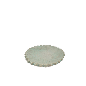 Scalloped Plate with Flowers